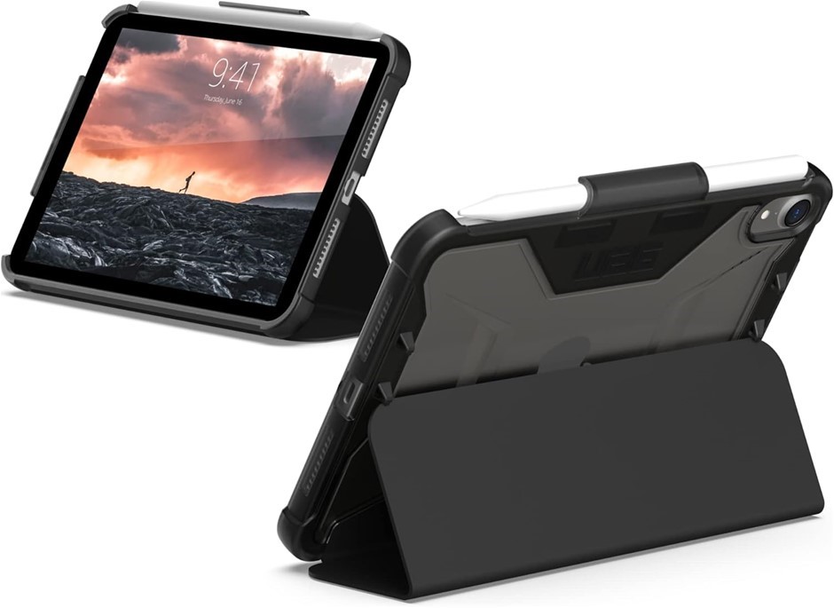UAG Plyo Tablet Case for iPad Mini Gen 6, Black/Ice