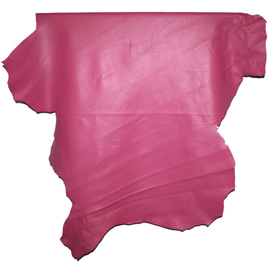 8sqft Top Grade Pink Nappa Lambskin Leather Hide