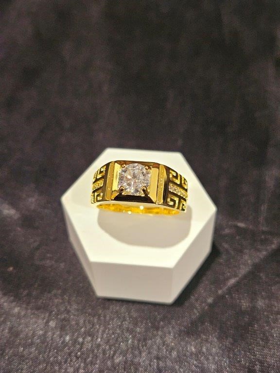 1.0ct GRA Moissanite white Brilliant Cut stone Ring-S925