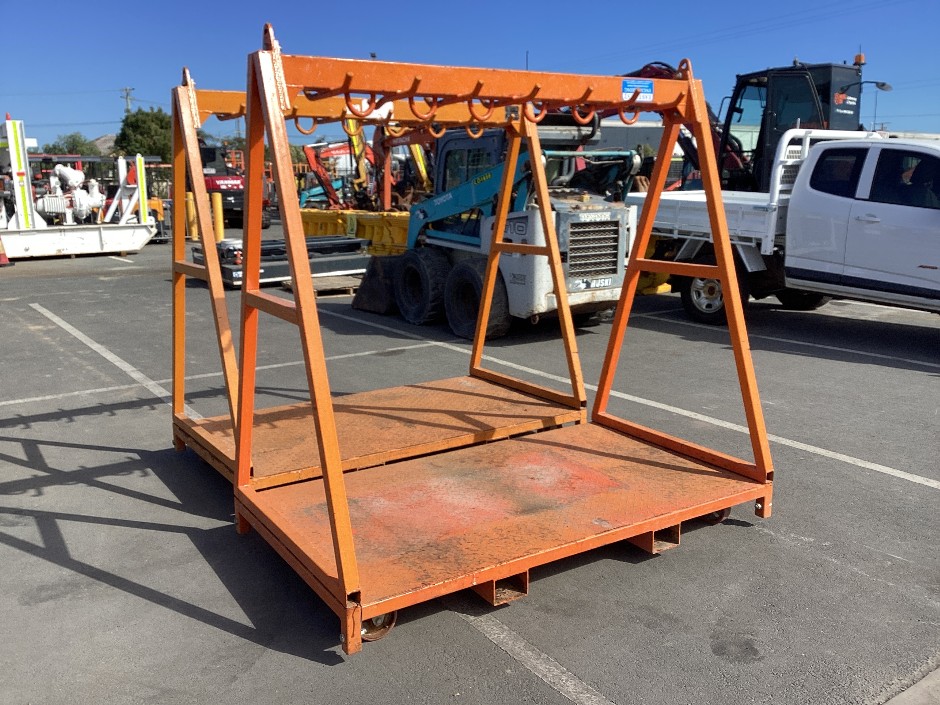 <p>Rigging Storage Rack Trolleys x 2</p>