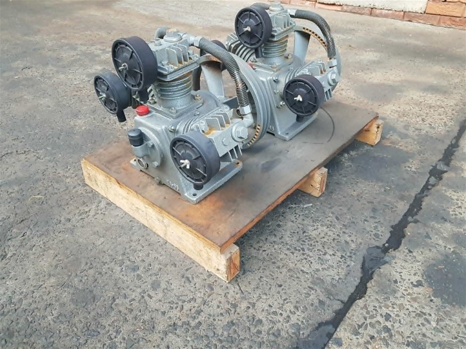 Used Fusheng Three-Cylinder Air Compressor Pumps with Driven Pulleys