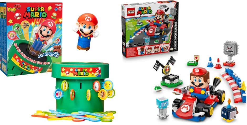 BUNDLE of TOMY Pop Up Super Mario Game - Activities for Indoor Recess or Fa