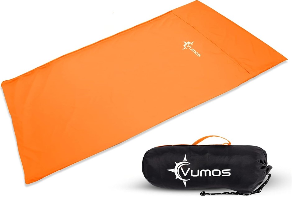Sleeping Bag Liner and Camping Sheet - Silk Like Material for Travel - Has