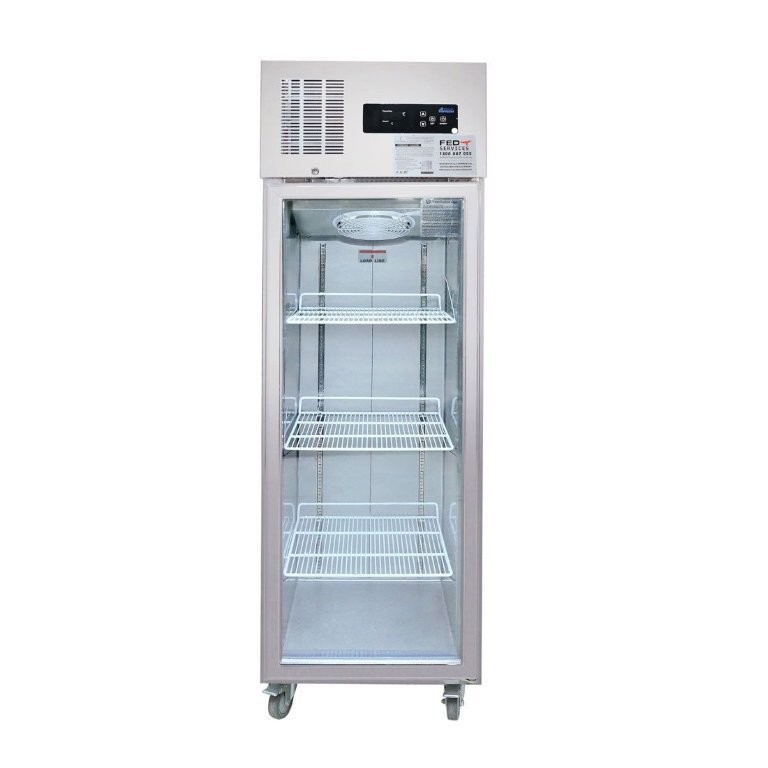 <p>500L Single Glass Door Upright Display Freezer</p>