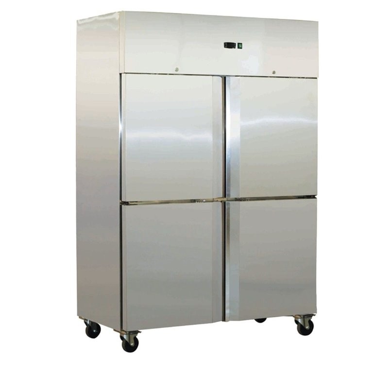 Split 4 Door 1000L Upright S/S Fridge