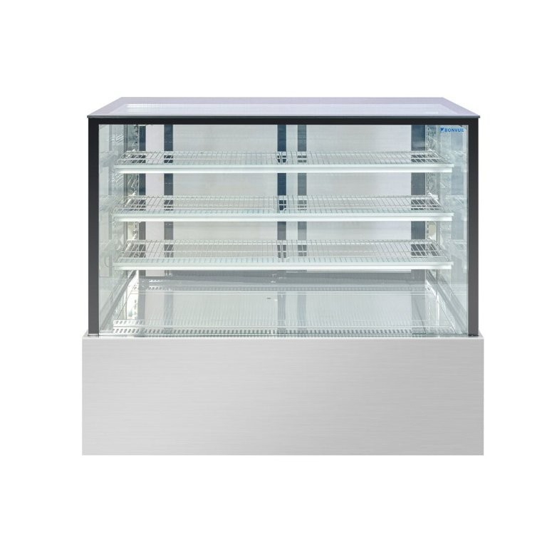 Squared Glass Cold Deli Showcase