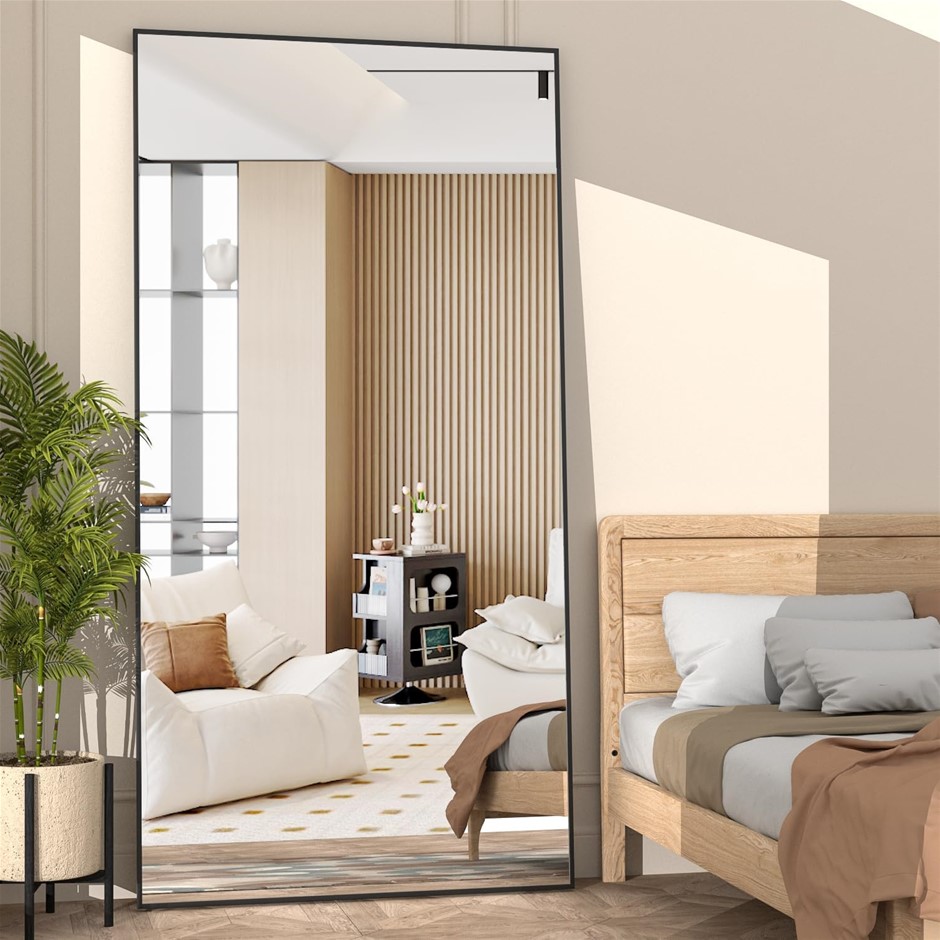 NEUWEABY Full Length Mirror 71"x32" Black