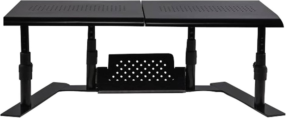 ALLSOP 31883 Metal Art ErgoTwin Height Individualy Adjustable Dual Monitor