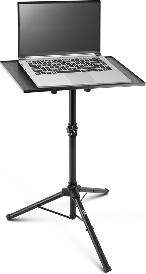 PYLE Laptop & Projector Tripod Stand – Adjustable Height 84–124 cm with Lar