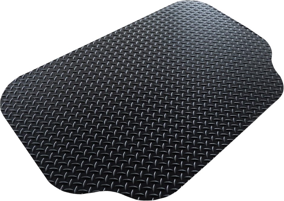 GRILLTEX 8D-075-30C-4L Deck and Patio Grill Mat, 30" x 48", Black