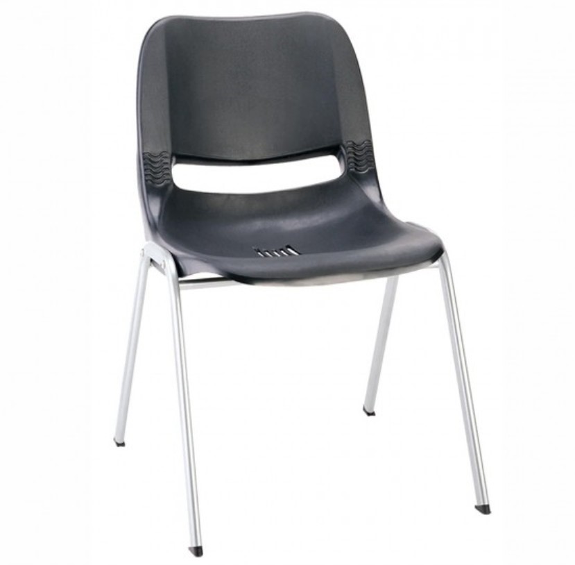 5 x SYLEX Tazz Stackable Chair, Black.
