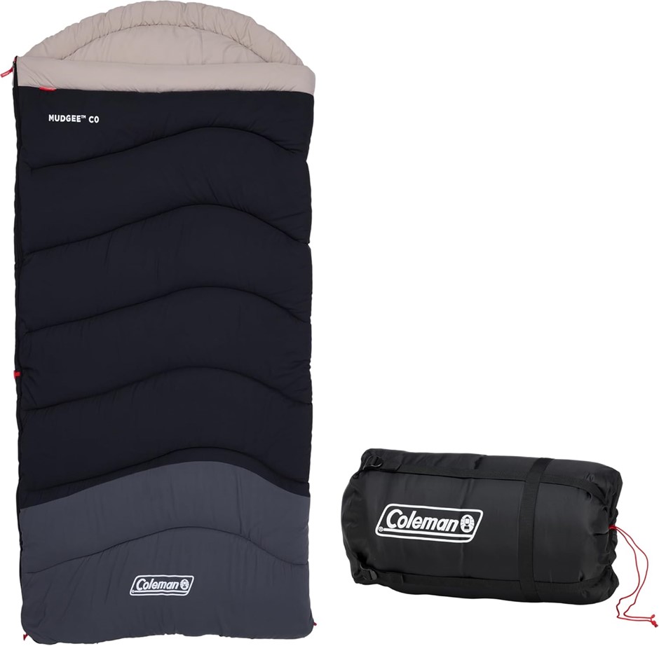COLEMAN 0°C Mudgee Tall Sleeping Bag, 208H x 100W cm.