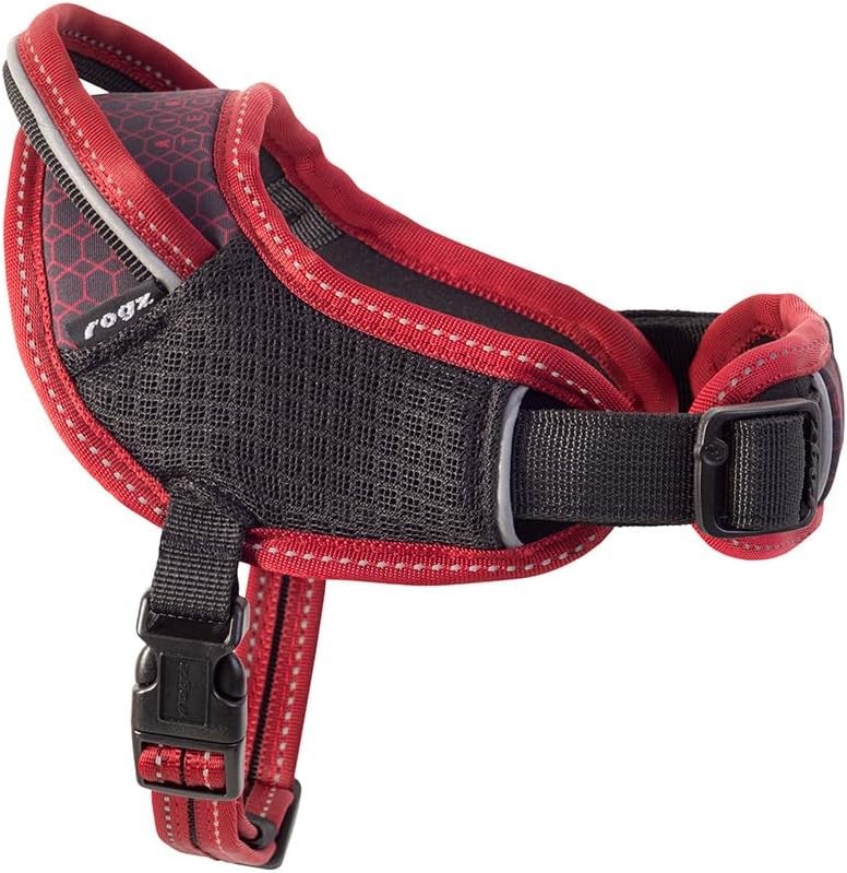 ROGZ Airtech Sport Dog Harness, Rock Red, Small