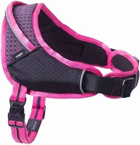 ROGZ Airtech Sport Dog Harness, Sunset Pink, SIZE: MEDIUM/LARGE.