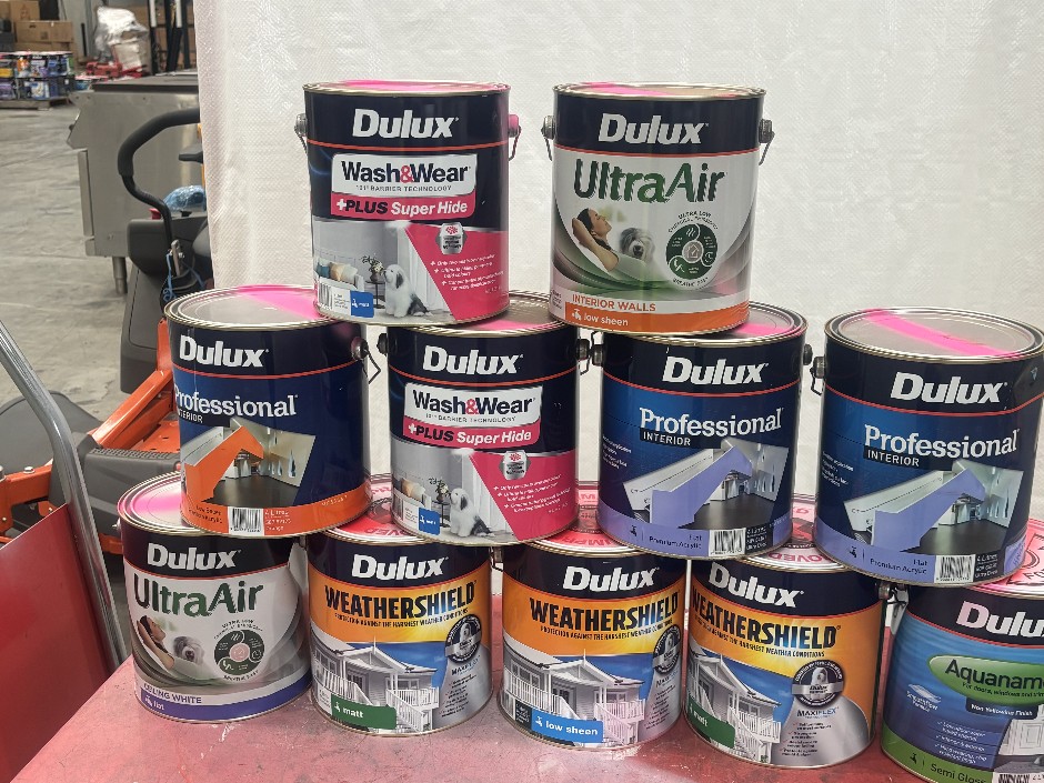 11 x Assorted 4L Paint Tins – Dulux Professional
