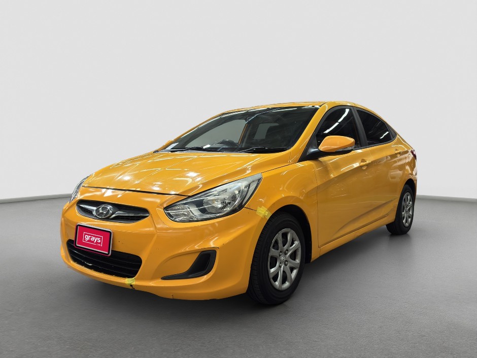 2013 Hyundai Accent Active Sedan (Petrol)(Auto) **No reserve** Sold Registe