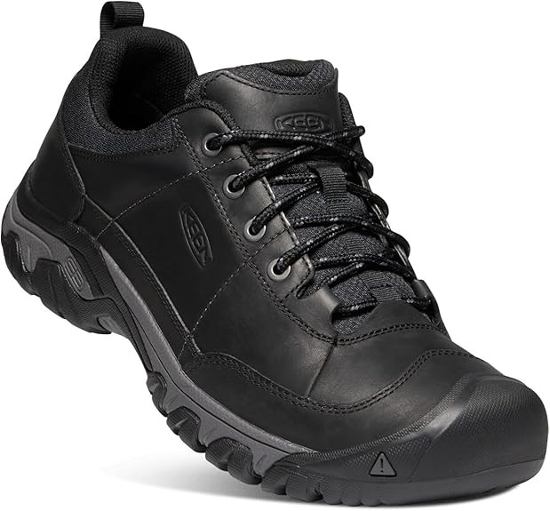 KEEN Men'sTarghee II Leather Oxford Hike Shoes US10.5/EU44/UK9.5, Black Mag
