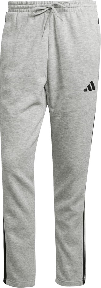 ADIDAS Men's Essentials 3-Stripes Fleece Jogger Pants, Size S, Medium Grey