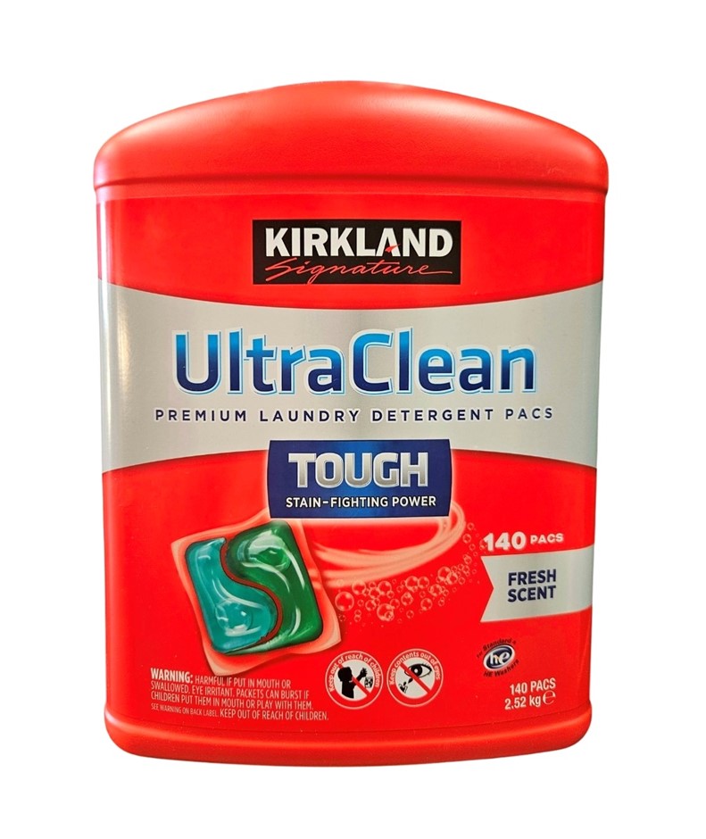 Pack of 140pc SIGNATURE Ultra Clean Laundry Detergent Pacs. NB: Damaged/ope