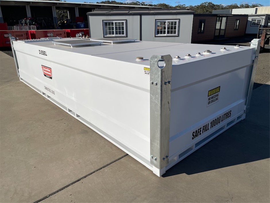 10000 Litre Bunded Fuel Storage Cube / Tank (Unused)