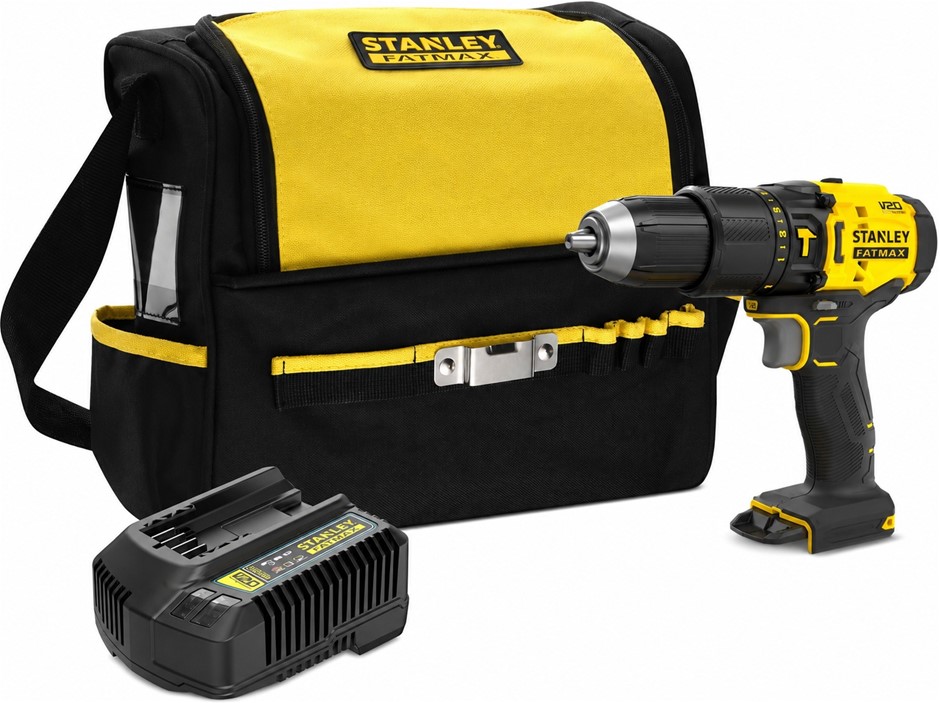 STANLEY FATMAX V20 | 18V Cordless Hammer Drill/Driver Kit - 2-Speed 50 Nm T
