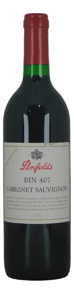 Penfolds Bin 407 Cabernet Sauvignon 1998 (1 x 750mL) SA.