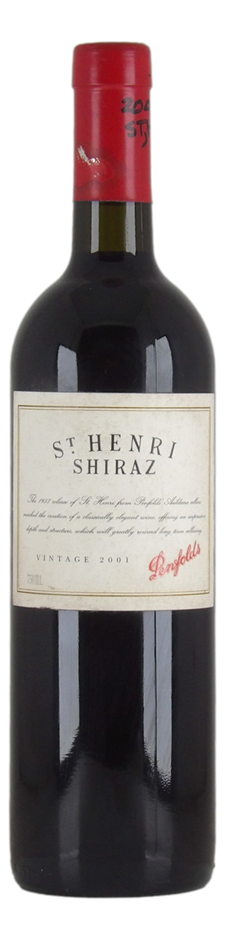 Penfolds St Henri Shiraz 2001 (1x 750mL), Multi-regional, SA.
