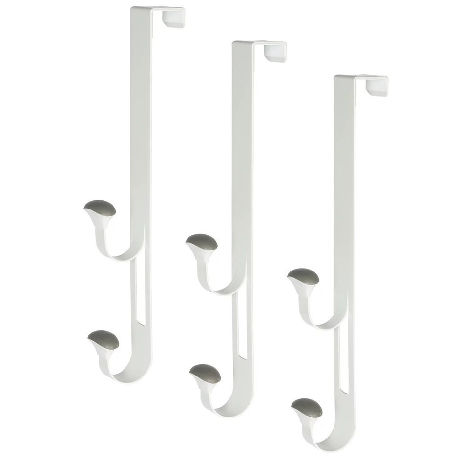 NEATFREAK Over The Door Non-Slip Hook 3-Piece. N.B: Damaged packaging.