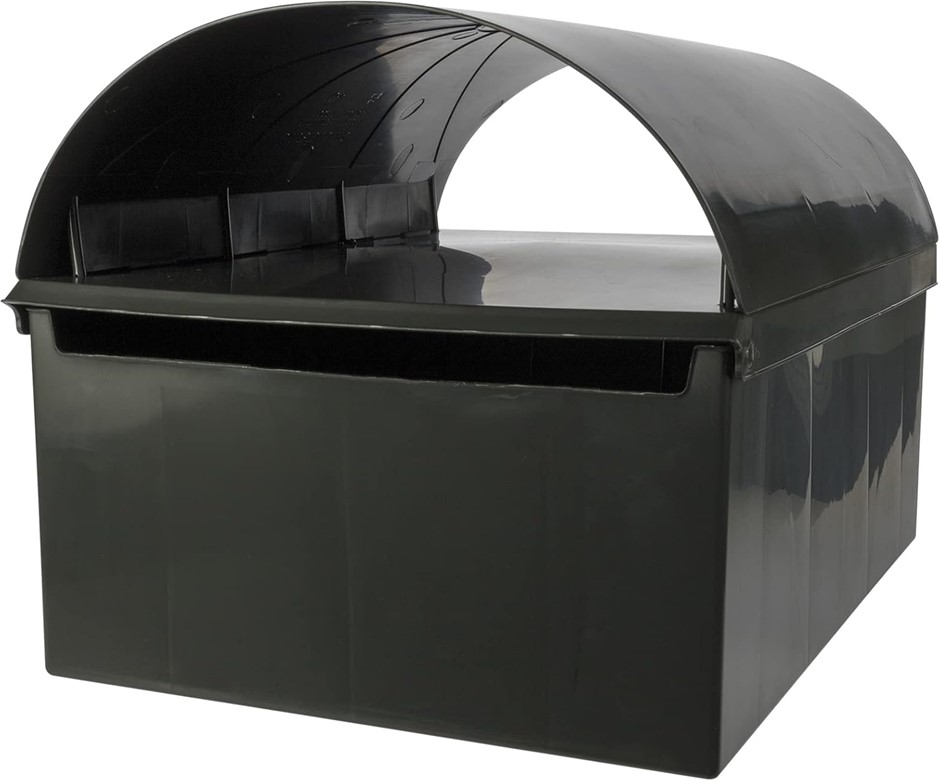 Home Leisure Paterson Post Letterbox, Large, Charcoal