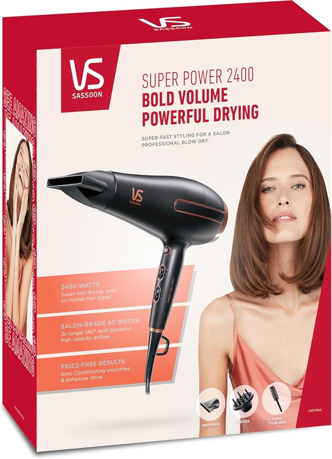 VS Sassoon Super Power 2400 Hair Dryer.