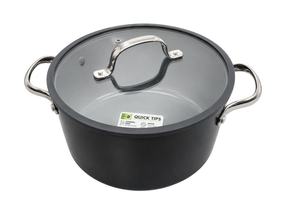 GREENPAN Original 5QT Stock Pot with Lid |Magneto2 Induction Tech, All Heat