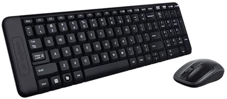 LOGITECH MK220 Wireless Combo Mouse and Keyboard, Black. NB: Missing usb do
