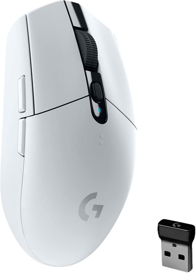 LOGITECH G G305 Lightspeed Wireless Gaming Mouse, White.