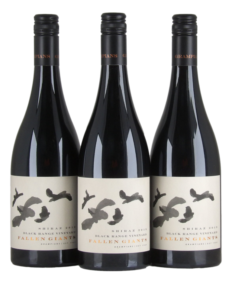 Fallen Giants Black Range Shiraz 2019 (3x 750mL), VIC.