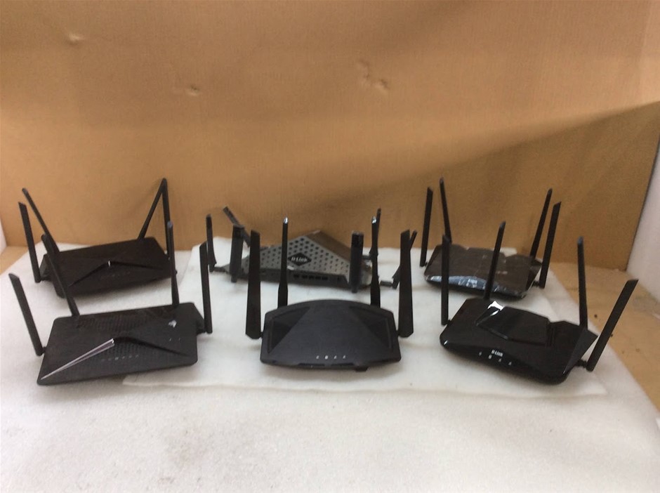 D-Link Mix Model Wireless Router (Lot Of 6)