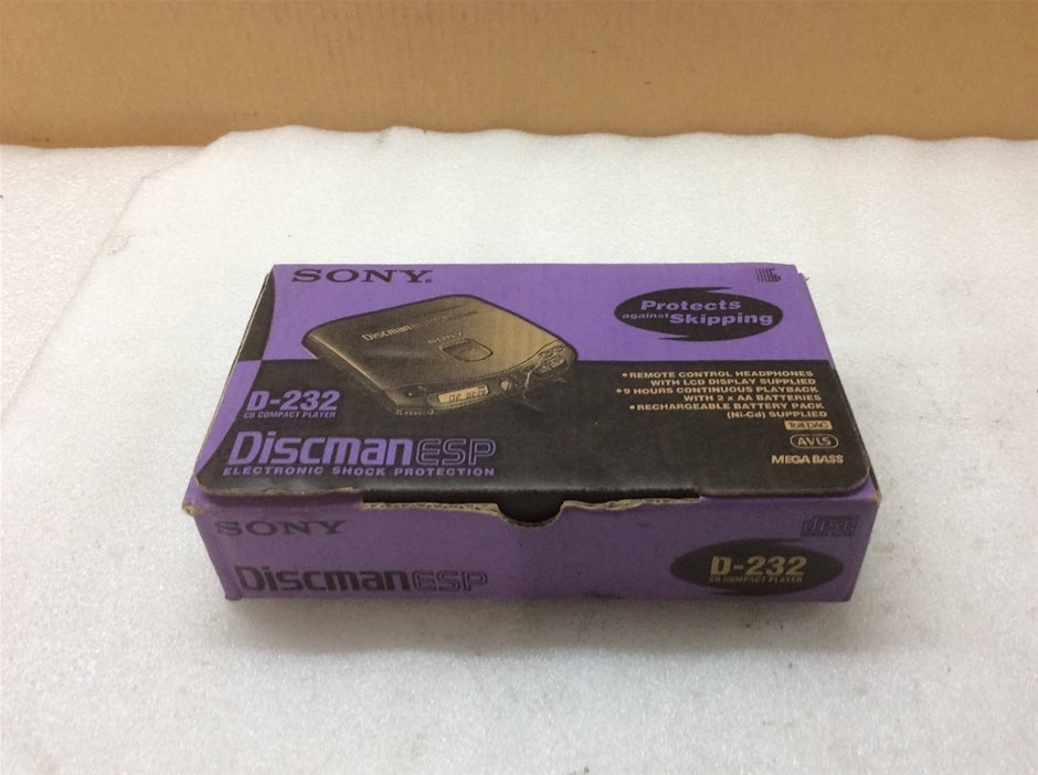 Sony D-232 Discman ESP Portable CD Player