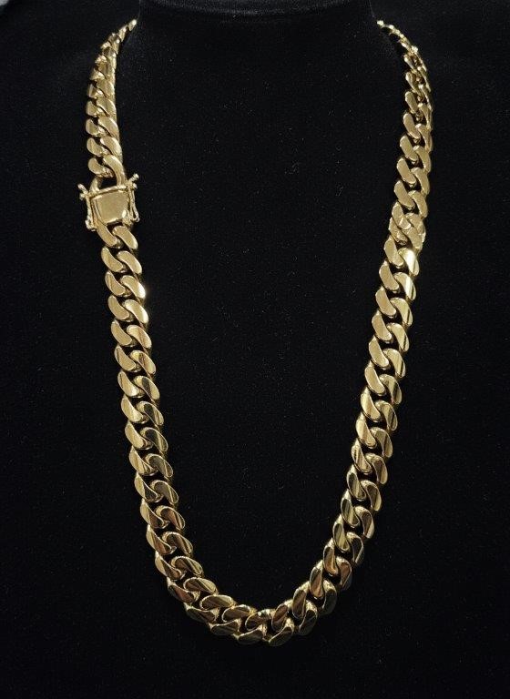Jewelz Merchants Cuban Link Chain Necklace-Quality Guarantee-66cm-12mm