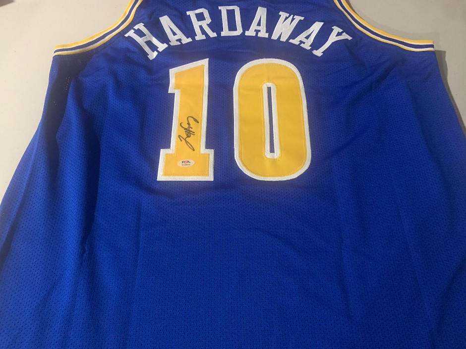 Tim Hardaway signed Jersey - Warriors RUN TMC PSA and DNA authentication