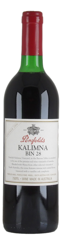 Penfolds 'Bin 28' Kalimna Shiraz 1996 (1 x 750mL) SA.