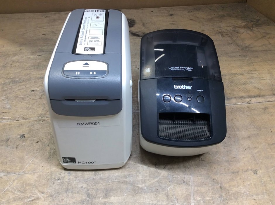 Zebra HC100 Wristband Printer + Brother QL-700 Label Printer