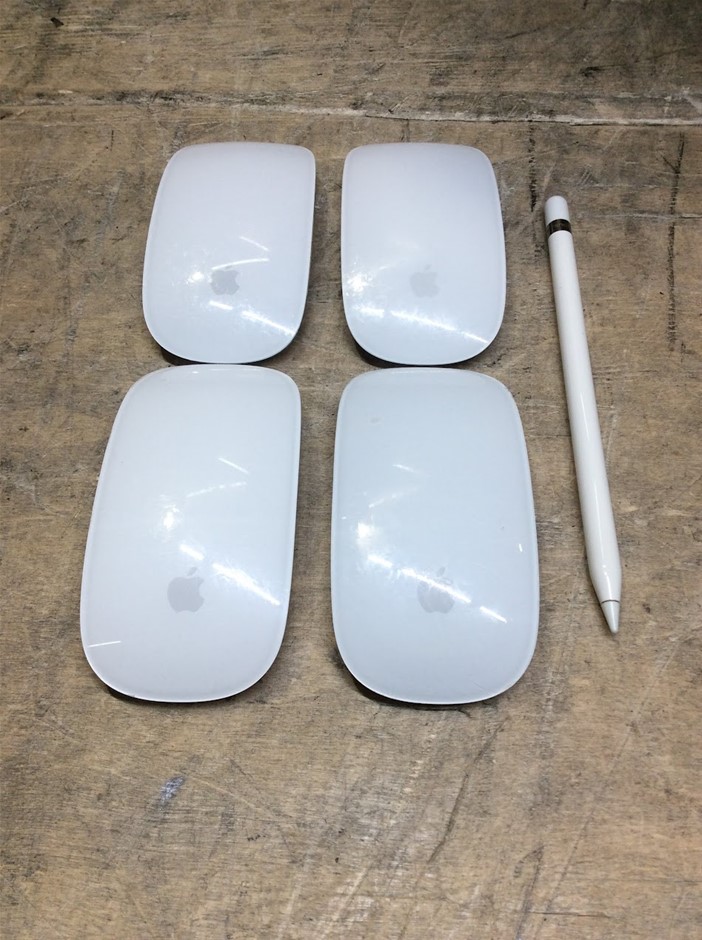 Apple A1657 Magic Mouse (Lot of 4) / With Apple A1603 Pencil