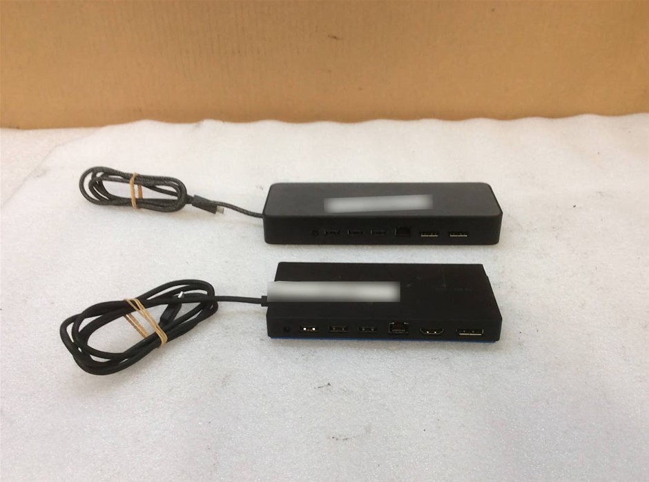 HP HSA-B005DS and TPA-B01 USB-C Docking Station (Lot of 2)