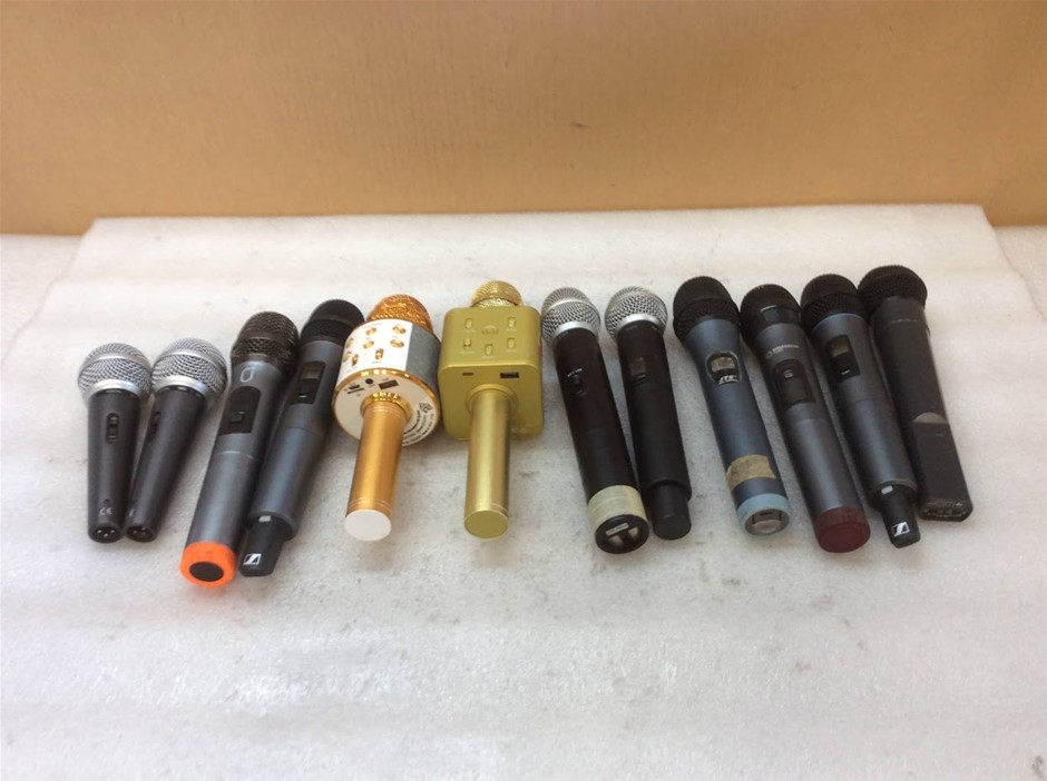 Mixed Brand Wireless Microphones (Lot of 12)