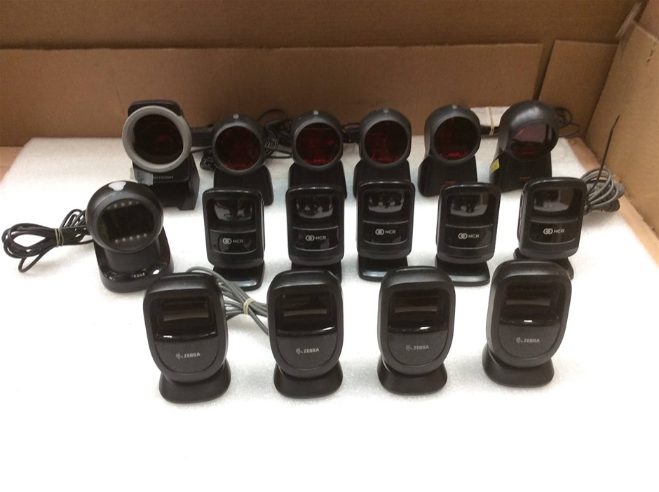 NCR Zebra And Honeywell Barcode Scanners Lot (Lot of 16)