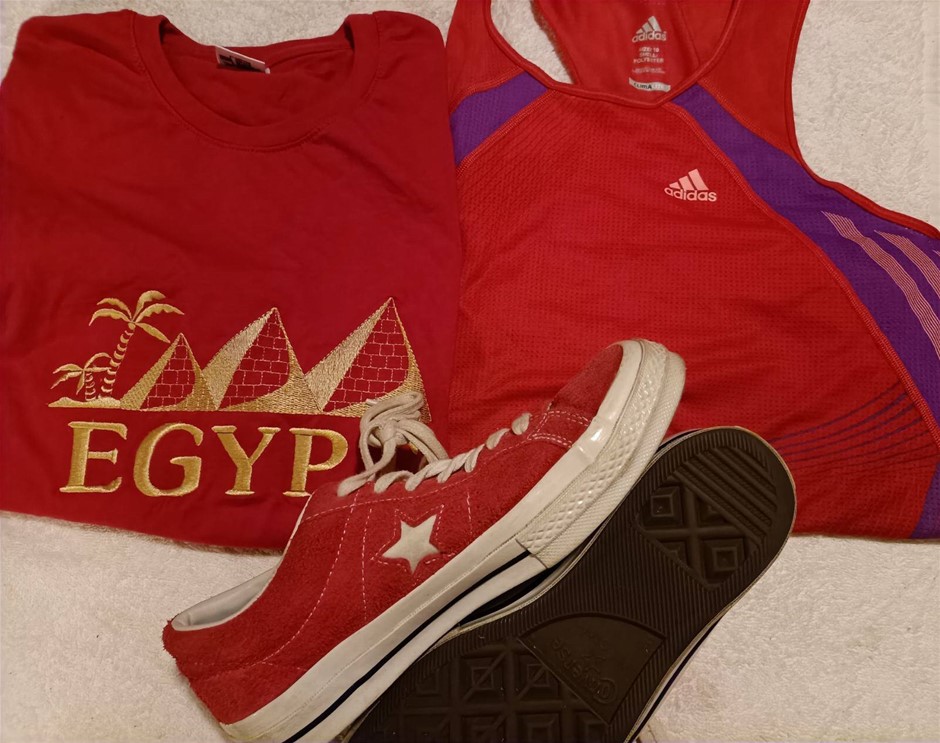 Red Shoe and Shirts . Others