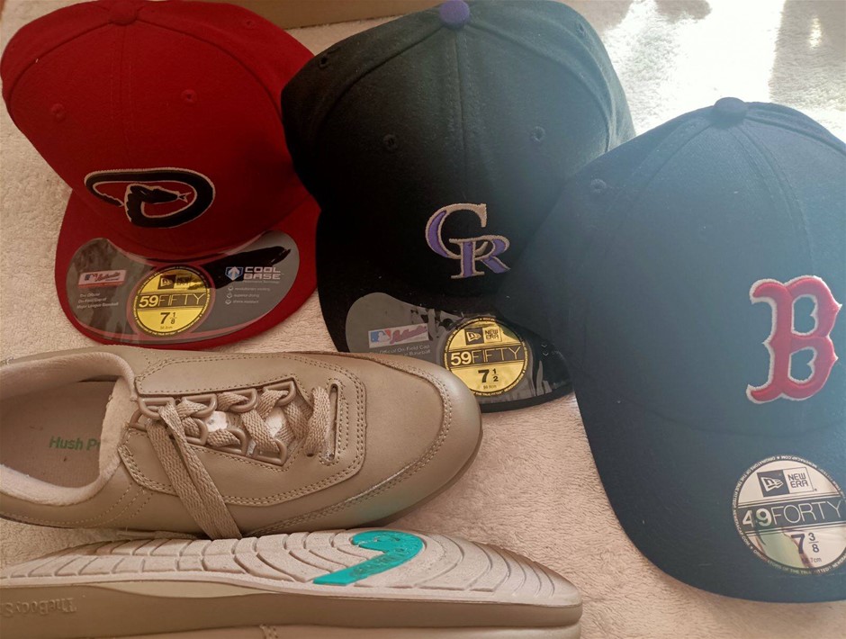 New Era Sports Cap New and Hush Puppies Shoes 7.5 W as New minor use