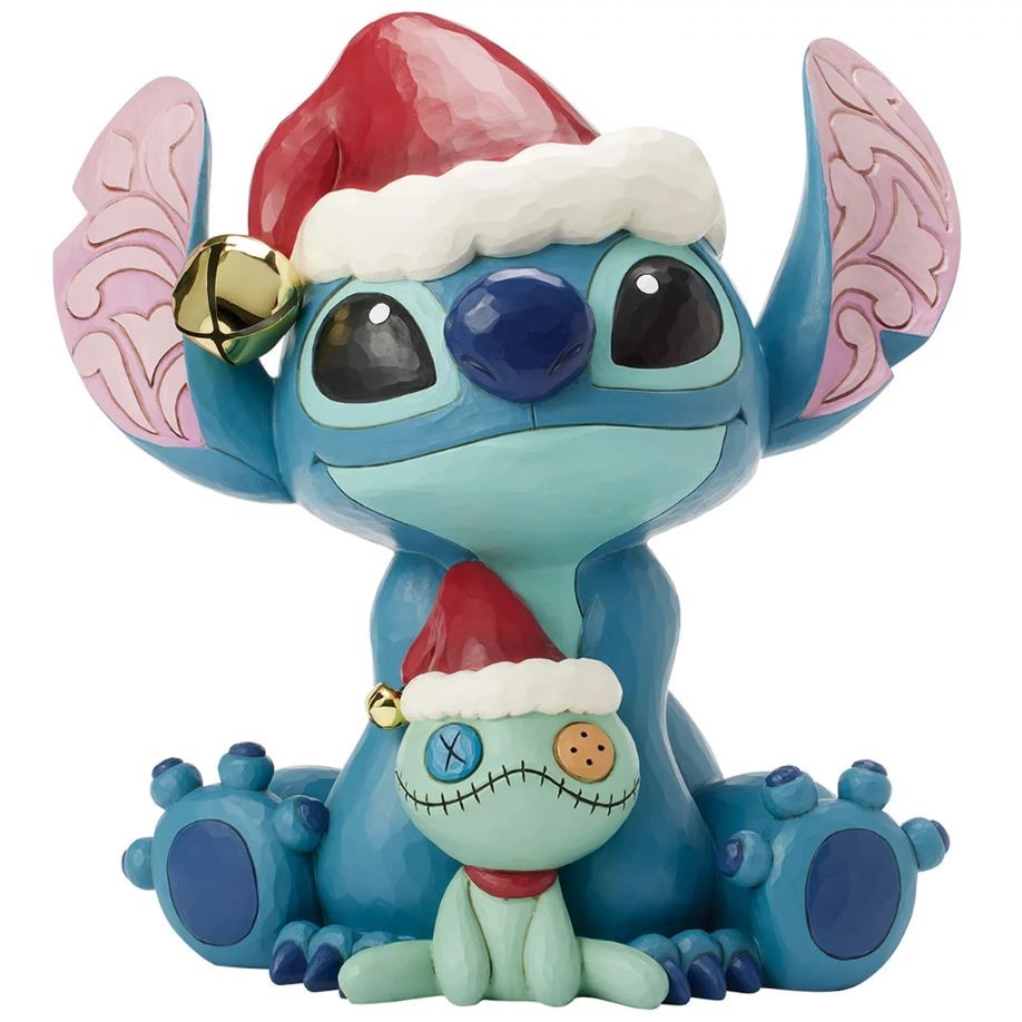 JIM SHORE Holiday Stitch & Scrump Statue.