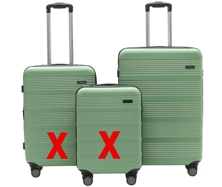 TOSCA Cosmic Luggage, Olive Green, Large: 78cm