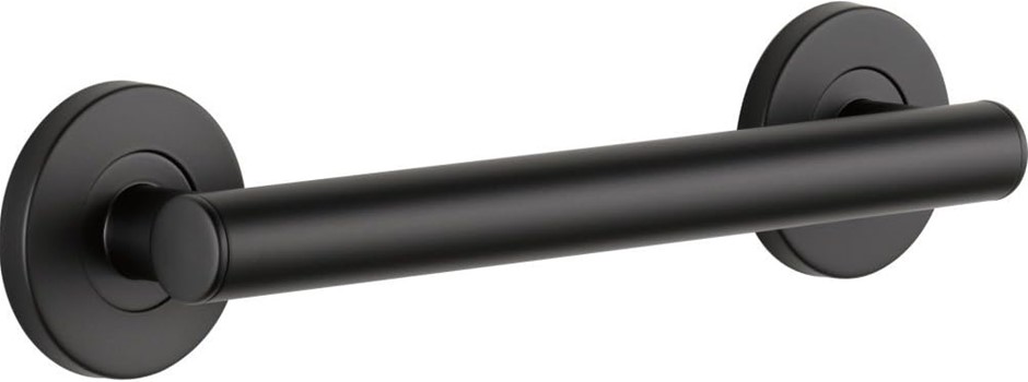 DELTA Faucet 41812-BL Contemporary Decorative ADA Grab Bar, Matte Black, 12