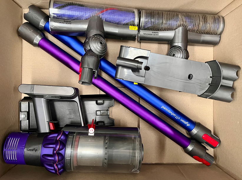 Assorted DYSON Parts. NB: Sold as shown in image (no charger).